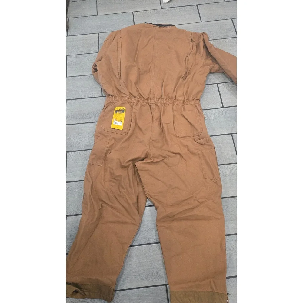 Carhartt Washed Duck Insulated Coverall 3XL Regular Brown OX4396-M NWT